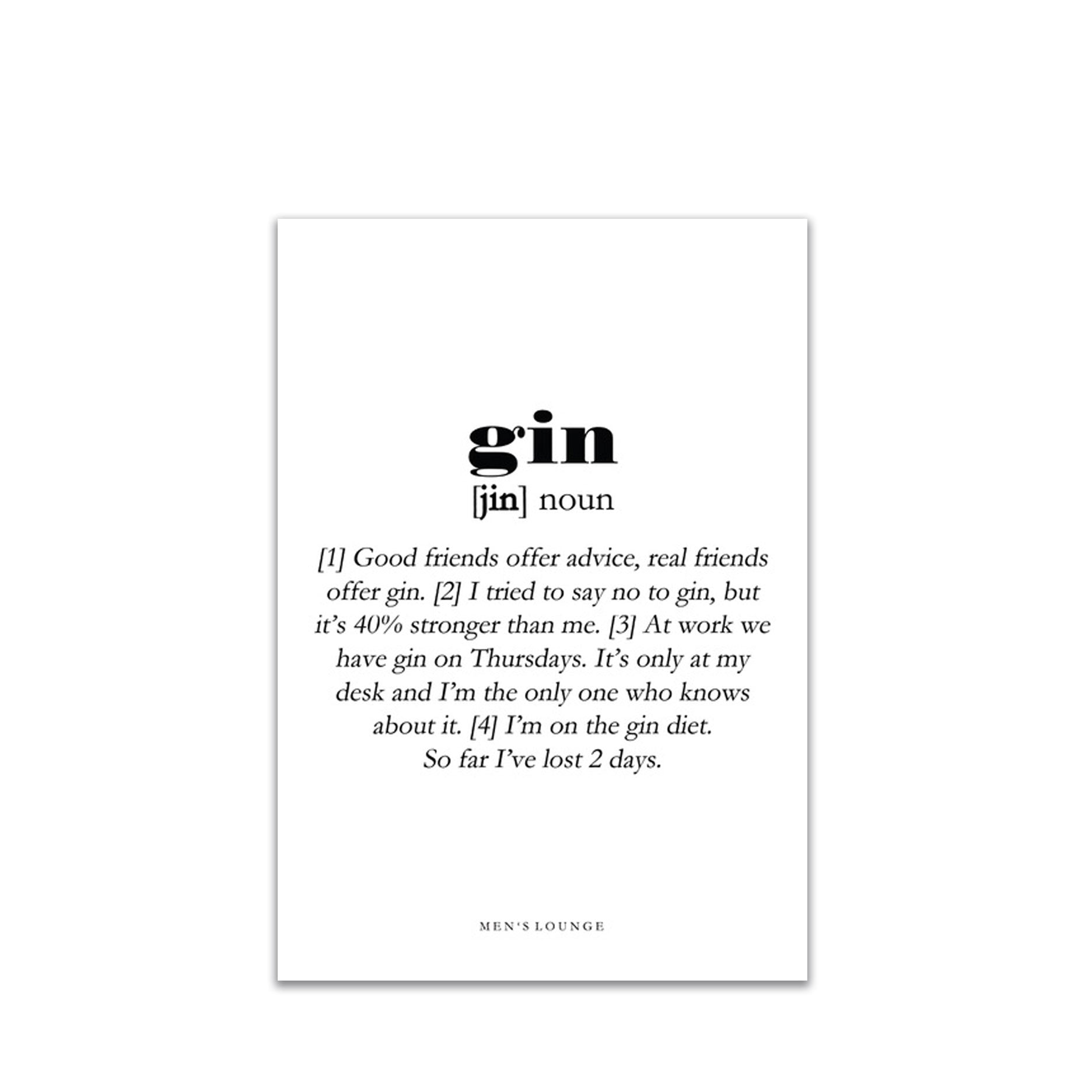 Gin definition A4